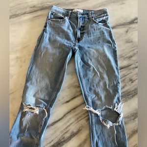 Abercrombie Light Wash High Rise Jeans